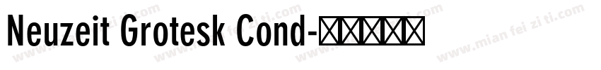 Neuzeit Grotesk Cond字体转换